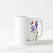 Mug Fleur du mois de naissance Iris (Devant droit)