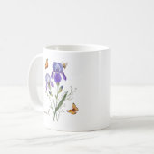 Mug Fleur du mois de naissance Iris (Devant gauche)
