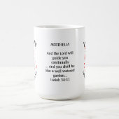 Mug Fleur du mois de naissance JANVIER Nom personnalis (Centre)