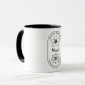Mug Fleur du mois de naissance Mars Fleur de cerisier (Devant gauche)