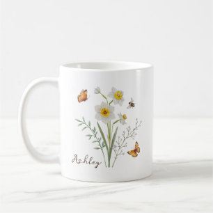 Mug Fleur du mois de naissance Narcisse