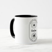 Mug Fleur du mois de naissance Octobre Cosmos Souci (Devant gauche)