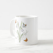 Mug Fleur du mois de naissance perce-neige (Devant gauche)