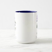 Mug Fleur du mois de naissance Violet févré (Centre)