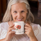 Mug Fleur écarlate, personnalisé