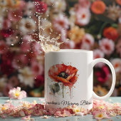 Mug Fleur écarlate, personnalisé