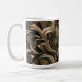 Mug Fleur Élégante Botanique Dorée (Gauche)