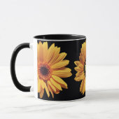 Mug Fleur élégante de marguerite de monogramme d'aster (Gauche)
