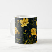 Mug Fleur élégante de renoncule jaune (Devant gauche)