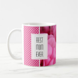 Mug Fleur et Coeurs Roses Meilleure Maman Jamais