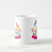 Mug Fleur Et Oiseaux Coloré Beau (Centre)
