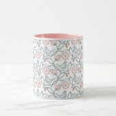 Mug Fleur et oiseaux Motif sans couture (Centre)