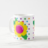 Mug Fleur et pois (Devant gauche)