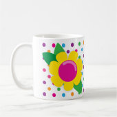 Mug Fleur et pois (Gauche)