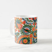 Mug Fleur Ethnique Ukrainienne, Marque Dessinée À La M (Devant gauche)