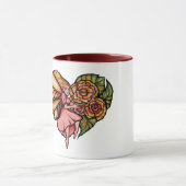 Mug Fleur Fée Jardin Fleurs Coeurs Fleurs Fées (Centre)