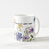 Mug Fleur fleur aquarelle cadeaux amant de café (Devant droit)