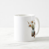 Mug Fleur Fleur de naissance Fleur de café rustique Mu (Devant droit)