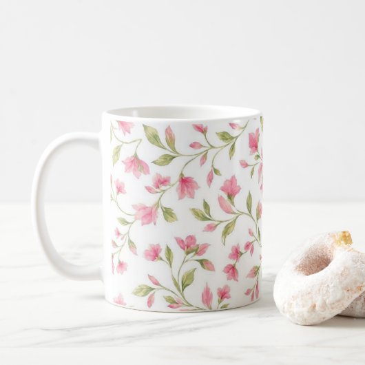 Mug fleur fleurs (Avec donut)