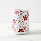 Mug Fleur florale motif rose rouge (Centre)