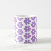 Mug Fleur Forme Carreaux Rose Violet (Centre)