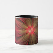 Mug Fleur fractale de fansy rouge (Centre)