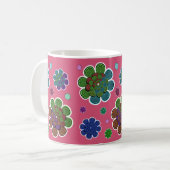 Mug Fleur fractale deux (Devant gauche)