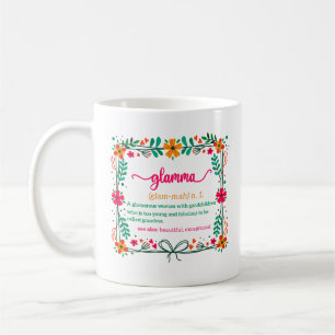 Mug Fleur Frame Grandma Grand-mère Définition