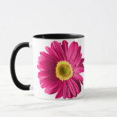 Mug Fleur fuchsia de marguerite personnalisable (Gauche)