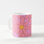 Mug Fleur Fun Fun Y2K rose rose Retro (Devant gauche)