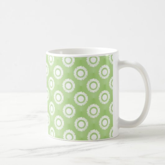 Mug Fleur Funky, Vert Lime (Droite)