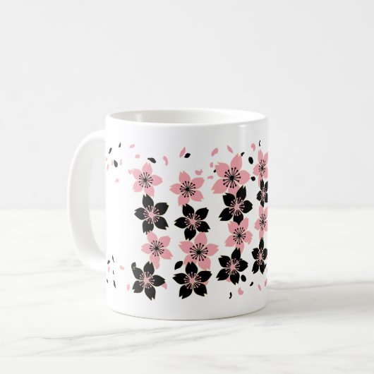 Mug Fleur gothique de cerise (Devant gauche)