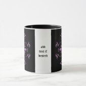 Mug Fleur gothique violet et noir (Centre)