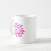 Mug Fleur Hippie rose Rétro Moderne (Devant gauche)