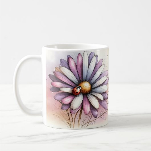 Mug Fleur Inspirante (Gauche)