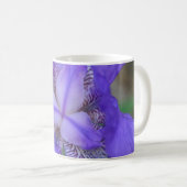 Mug Fleur Iris bleu violet (Devant droit)