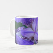 Mug Fleur Iris bleu violet (Devant gauche)