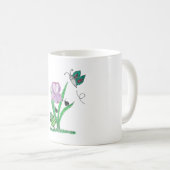 Mug Fleur Iris Violet (Devant droit)