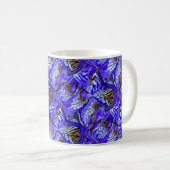 Mug Fleur Iris Violet / Esthétique / Carrelé / (Devant droit)