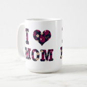 Mug Fleur J'aime maman  (Devant gauche)