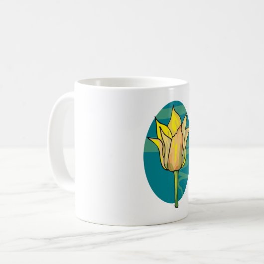 Mug Fleur jaune (Devant gauche)