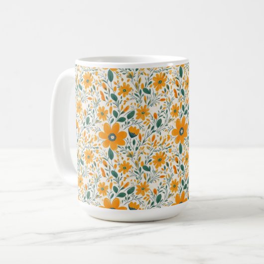 Mug Fleur jaune (Devant gauche)