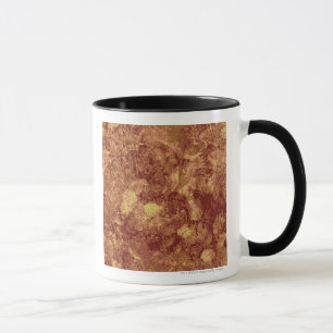 Mug Fleur jaune contre le motif de camouflage de