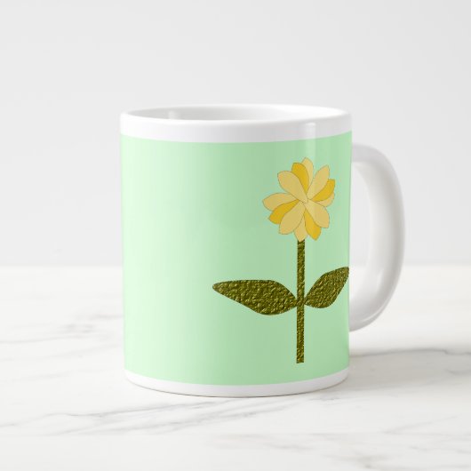 Mug Fleur Jaune Daisy (Devant droit)