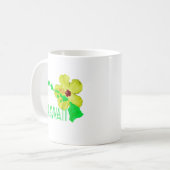 Mug Fleur jaune de ketmie d'îles hawaïennes (Devant gauche)