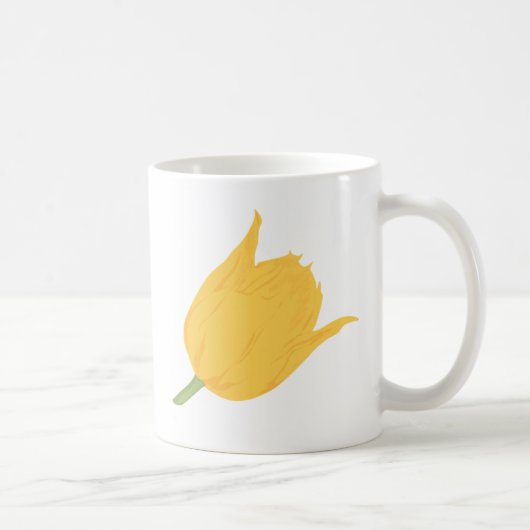 Mug fleur jaune de tulipe (Droite)