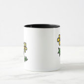 Mug Fleur Jaune Douce Tirée (Centre)
