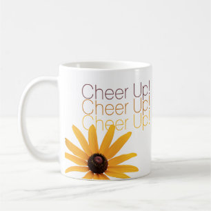 Mug Fleur Jaune Personnalisée Élégante Chevaucher Brow