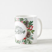 Mug Fleur Joyeux Noël (Devant droit)