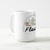 Mug Fleur – Logo Floral Pure Love (Devant gauche)
